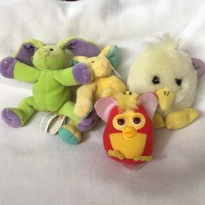4 Stuffed animals